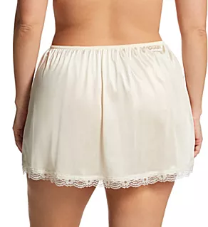 Plus Size Nylon Essentials 15 Inch Half Slip Beige 3X