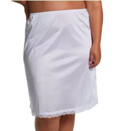 Plus Essentials 25 Inch Half Slip White 1X