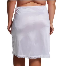 Plus Essentials 25 Inch Half Slip White 1X