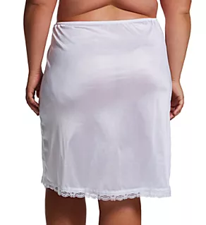 Plus Essentials 25 Inch Half Slip White 1X