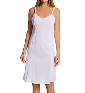 Adjustable Strap 25 Inch Daywear Full Slip White 34