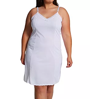 Plus Adjustable Strap 25 Inch Daywear Full Slip White 44