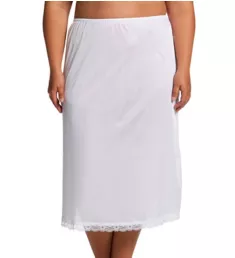 Plus Essentials 31 Inch Half Slip White 1X