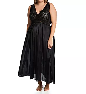 Plus Silhouette 53 Inch Gown Black 1X