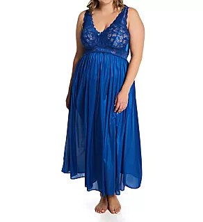 Plus Silhouette 53 Inch Gown Navy 1X