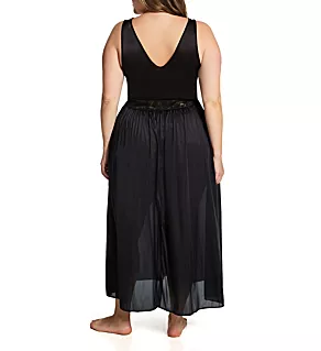 Plus Silhouette 53 Inch Gown Black 1X