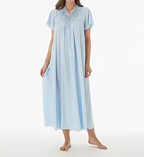 Beloved 53 Inch Flutter Sleeve Gown Blue S