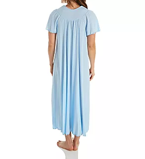 Beloved 53 Inch Flutter Sleeve Gown Blue S