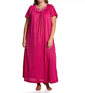 Plus Petals 53 Inch Gown Raspberry 1X
