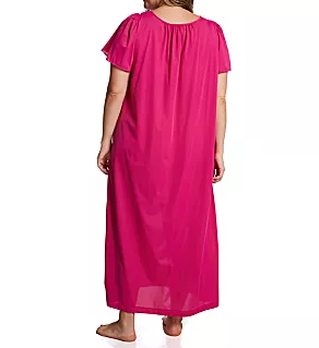 Plus Petals 53 Inch Gown Raspberry 1X