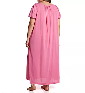 Plus Petals 53 Inch Gown Rosy Pink 1X