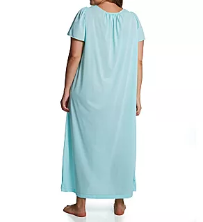 Plus Petals 53 Inch Gown SeaFoam 1X