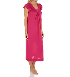 Cherish 50 Inch Cap Sleeve Nightgown Raspberry S