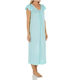 Cherish 50 Inch Cap Sleeve Nightgown SeaFoam S