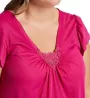 Shadowline Plus Cherish 50 Inch Cap Sleeve Nightgown 32510X - Image 3