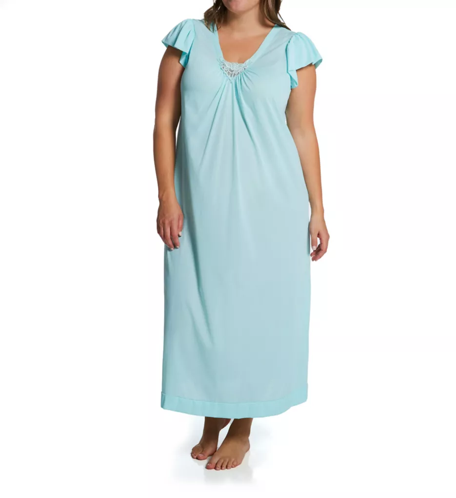 Plus Cherish 50 Inch Cap Sleeve Nightgown