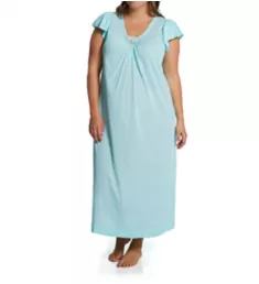 Plus Cherish 50 Inch Cap Sleeve Nightgown