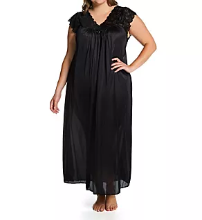 Plus Silhouette 53 Inch Gown Black 1X