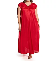 Plus Silhouette 53 Inch Gown Red 1X