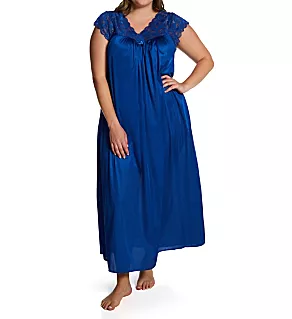 Plus Silhouette 53 Inch Gown Navy 1X