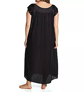 Plus Silhouette 53 Inch Gown Black 1X