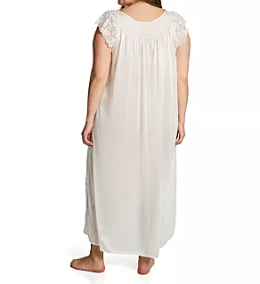 Plus Silhouette 53 Inch Gown Ivory 1X