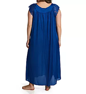 Plus Silhouette 53 Inch Gown Navy 1X