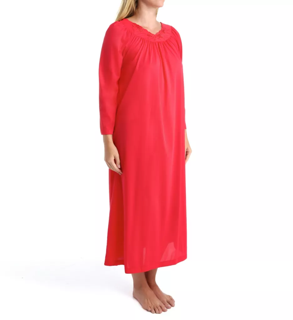 Petals 53 Inch Long Sleeve Gown Red S