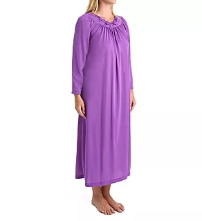 Petals 53 Inch Long Sleeve Gown Purple S