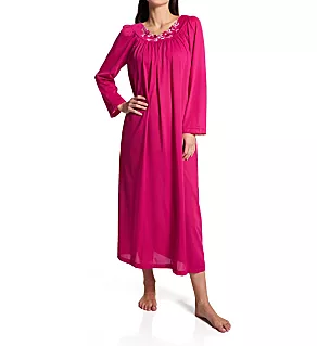Petals 53 Inch Long Sleeve Gown Raspberry L