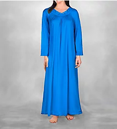 Petals 53 Inch Long Sleeve Gown Sapphire S