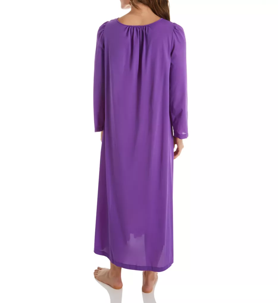 Petals 53 Inch Long Sleeve Gown Purple S