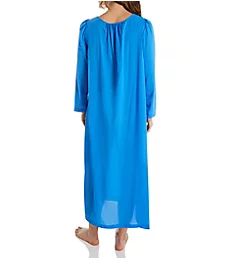 Petals 53 Inch Long Sleeve Gown Sapphire S