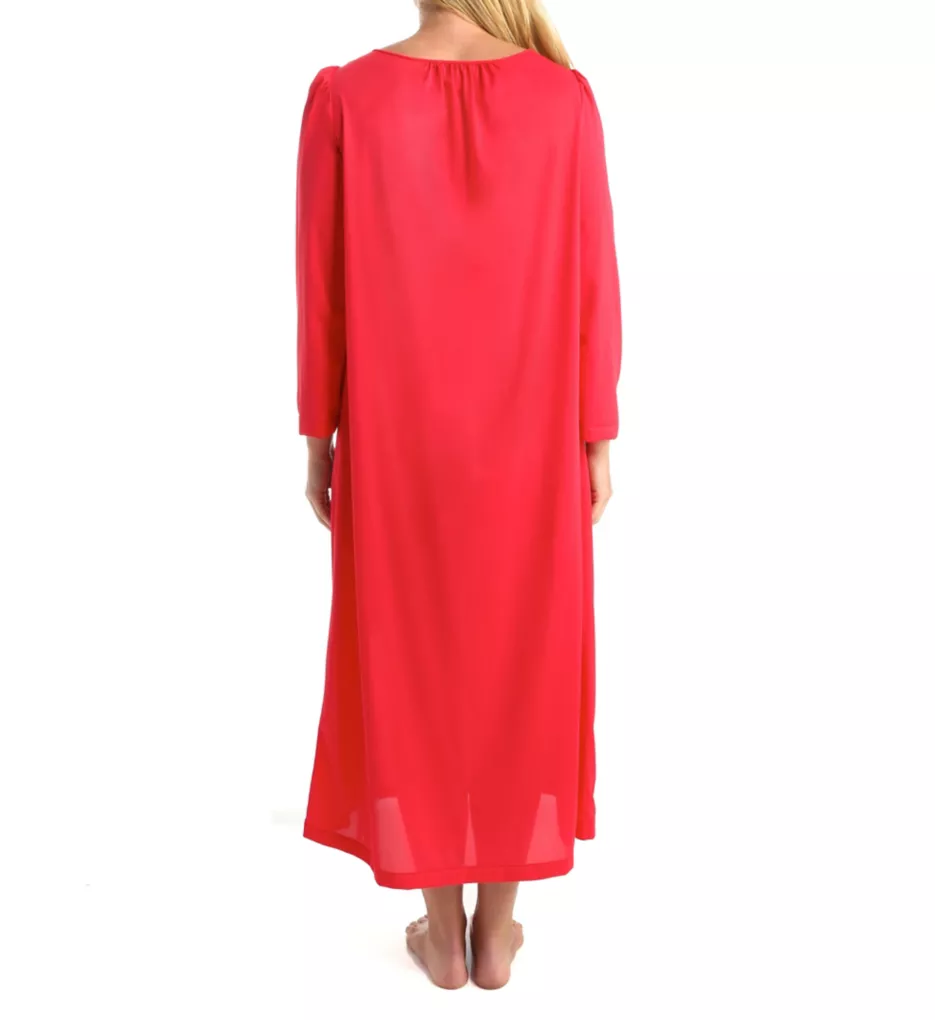 Petals 53 Inch Long Sleeve Gown Red S