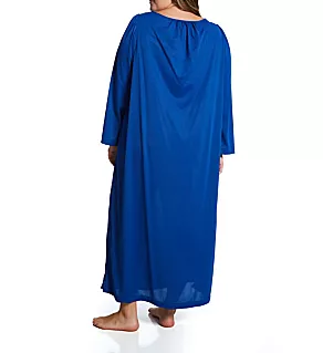 Plus Petals 53 Inch Long Sleeve Gown Navy 1X
