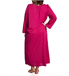Plus Petals 53 Inch Long Sleeve Gown Raspberry 1X