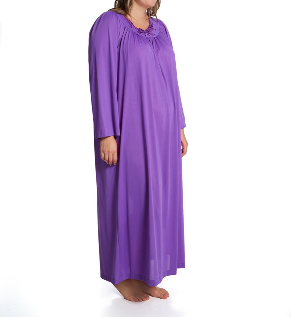 Plus Petals 53 Inch Long Sleeve Gown-fs