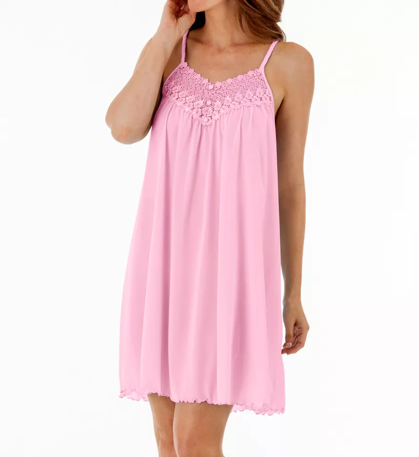 Beloved Sleeveless Short Gown Pink S