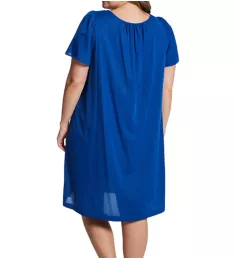 Plus Petals Short Sleeve Gown