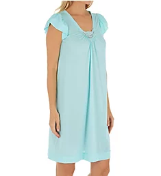 Cherish 38 Inch Cap Sleeve Nightgown SeaFoam S