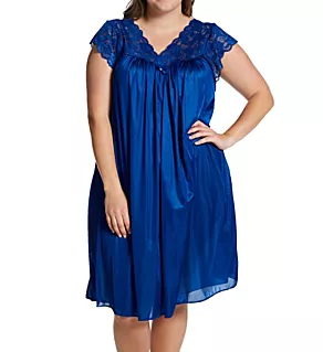 Plus Silhouette Gown Navy 1X