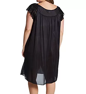Plus Silhouette Gown Black 1X