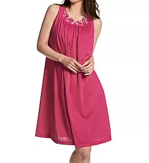 Petals 40 Inch Embroidery Gown Raspberry S
