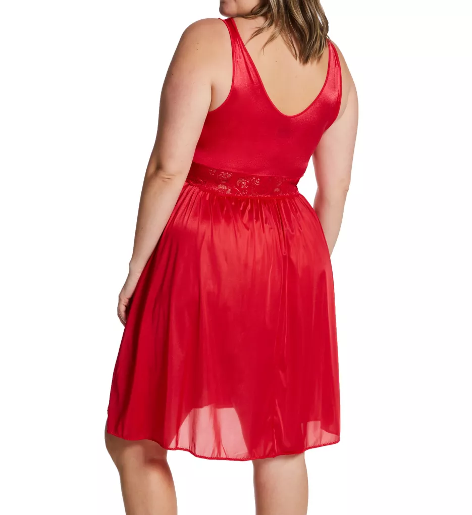 Plus Silhouette 40 Inch Gown Red 1X