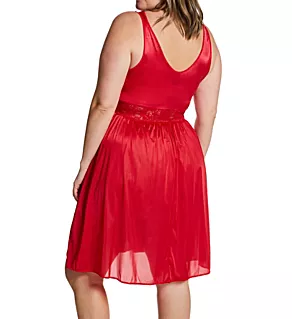 Plus Silhouette 40 Inch Gown Red 1X