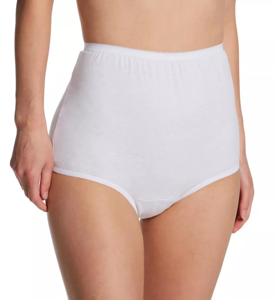 Cotton Full Brief Panty - 3 Pack White 5
