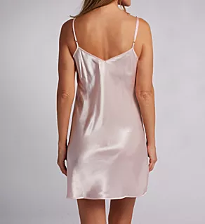Simply Charming Satin Chemise Blush S