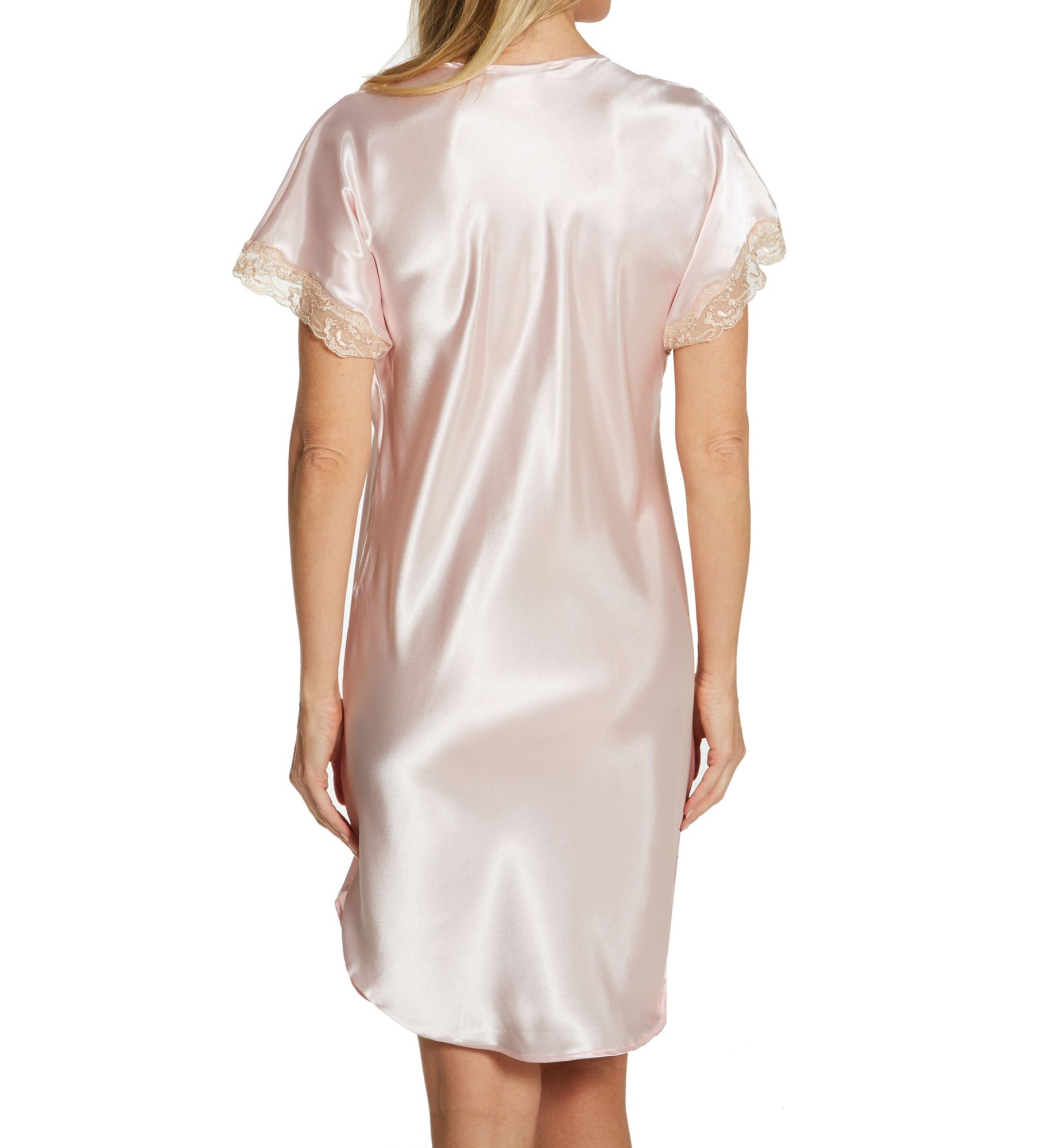 Shadowline Charming Charmeuse Sleep Gown Blush S  - Image 2