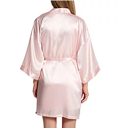 Charming Satin Wrap Robe Blush S/M