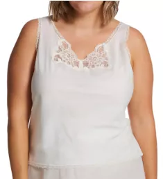 Plus Cotton Batiste Camisole Ivory 44